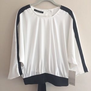 ZARA | Batwing Crop Blouse
